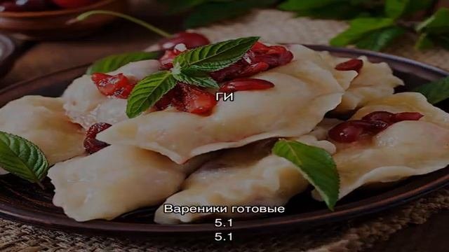 Калории - Вареники готовые