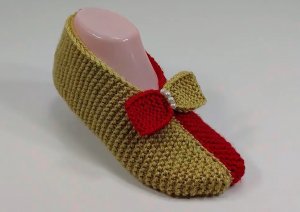 Тапочки  вязаные спицами. Какая красивая модель
