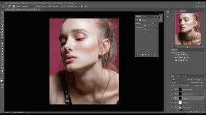 Ретушь студийного бьюти портрета. Beauty retouching (2)