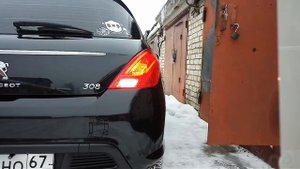Работа led фонарей peugeot 308