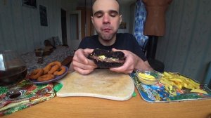 МУКБАНГ АСМР БУРГЕРЫ / СЕНДВИЧ / КАРТОШКА ФРИ/  СЫРНЫЙ СОУС / ДОБРЫЙ КОЛА/ EATING ASMR Mukbang #584