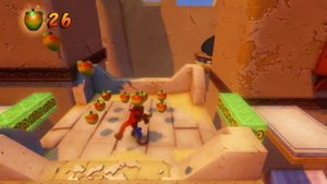 Crash Bandicoot 3 Level 27 Hang' Em High жёлтый камень / yellow gem