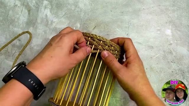 ?ТАКИЕ КОРЗИНЫ В МАГАЗИНАХ СТОЯТ В 100 РАЗ ДОРОЖЕ?А Я СДЕЛАЛ ЗА КОПЕЙКИ.DIY Creative ideas