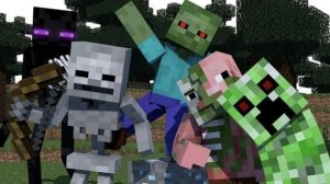 VloG№2 Minecraft: забив с мобами