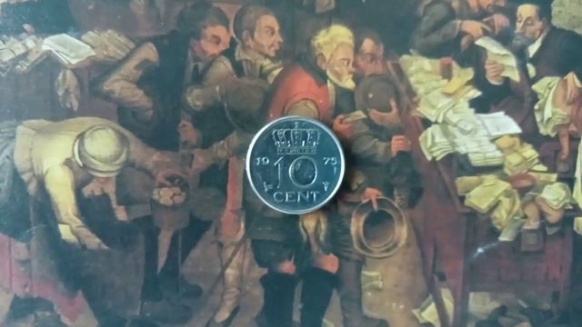 Netherlands 🇳🇱, 1975 Queen Juliana koningin Der Nederlanden 10 Cent old coin 👛 смотреть онлайн