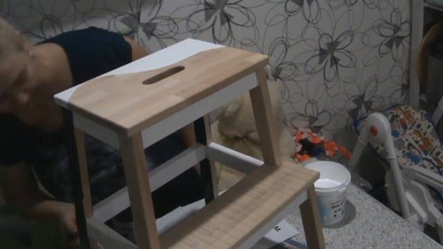 Табуретка ИКЕА Беквэм\Красим\Даем новую жизнь вещам! смотреть онлайн
