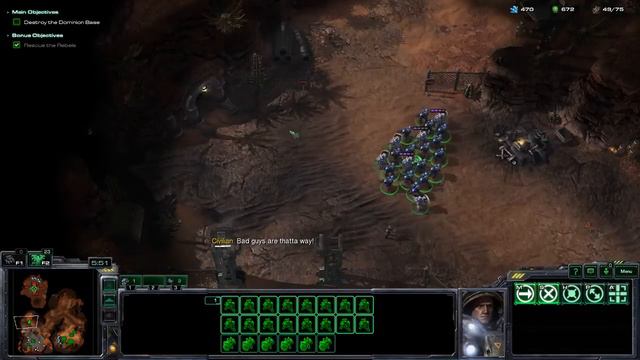 Starcraft 2 - Wings of Liberty Part 2 Digging up Alien Artifacts смотреть онлайн