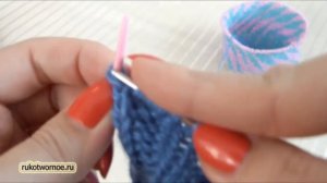 ДВУСТОРОННИЕ КОСЫ | ПРОСТЫЕ КОСЫ СПИЦАМИ | ДВУСТОРОННИЙ УЗОР ДЛЯ ШАРФА ИЛИ СНУДА