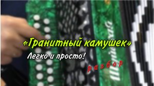 Начни играть на гармони. Легко и просто! Пошаговый разбор на гармони «Гранитный камушек»