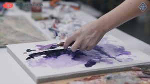 Обзор масляной краски - Фиолетовый диоксазин из линейки «Мастер Класс»