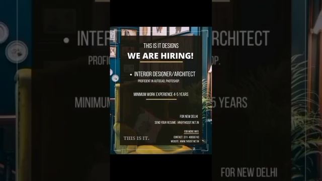 3d visualiser l architect l intern ship l interior designer l AutoCAD l #Civil Engineer #job vacanc