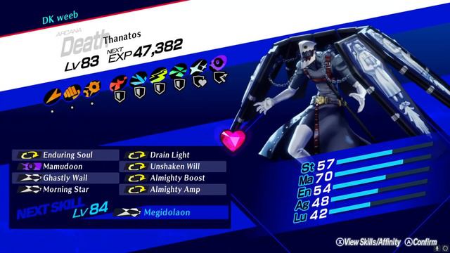 Morning Star Thanatos  Persona 3 Reload Persona Build