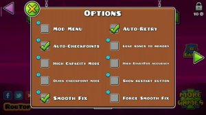 Мод на меню в Geometry dash 😨