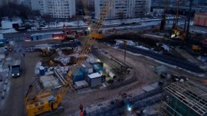 ХЗБ. Стройка на месте морга. Рождество 2020. 4К