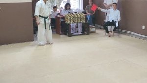 Киокушинкай каратэ, дети 9 лет. Тимофей Курапин