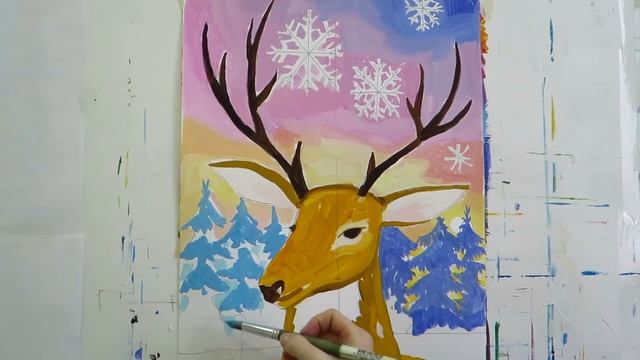 Студия масляной живописи "Кисти & Краски" 22 урок смотреть онлайн