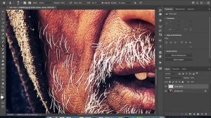 How To Remove Facial Hair In Photoshop (1 Min) | Remove Beard, Stubble