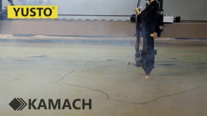Пробная резка ткани на лазерном станке KAMACH TEX D 1610 #лазерныйстанок