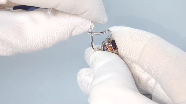 Серьги из серебра с кварцем цвет аметрин смотреть онлайн