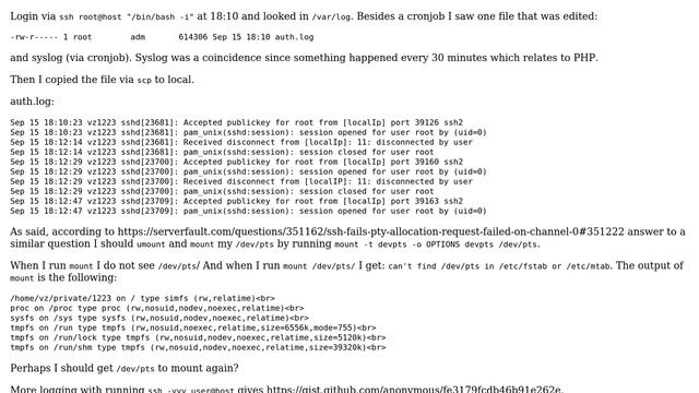 "PTY allocation request failed on channel 0 stdin: is not a tty" when SSH'ing into a Debian server смотреть онлайн