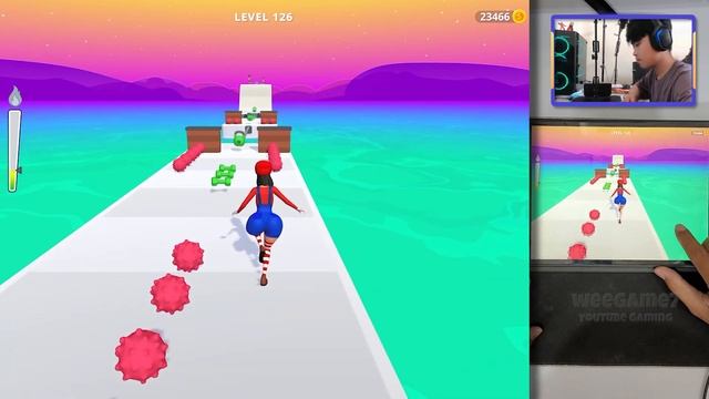 Twerk Race 3D: Running Game - Gameplay Walkthrough Part 14 - Basic Game Level 124-127 (iOS, Android смотреть онлайн