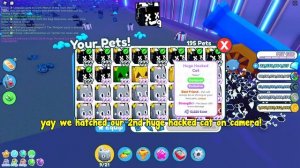 How Many Huge Hacked Cats Can I Hatch With 6x Luck Using 10 Accounts? - Pet simulator X Roblox