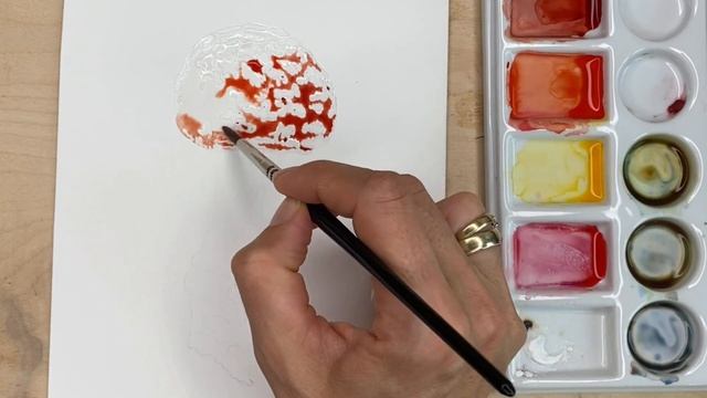 How to paint a mushroom with watercolors | Fly Agaric painting | Realistic mushroom painting