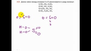 Тесты по химии. Длина связи. А19 ЦТ 2006