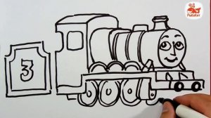 Как нарисовать Паровозик ТОМАС и друзья ГЕНРИ / урок рисования для детей
