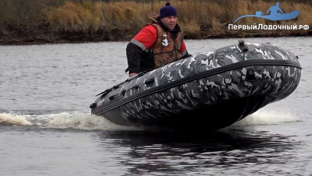 Моторная лодка с НДНД ХАНТЕР PRO 380 смотреть онлайн