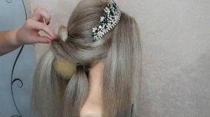 Прически на средние волосы для женщин на торжество ? Волосы пучок