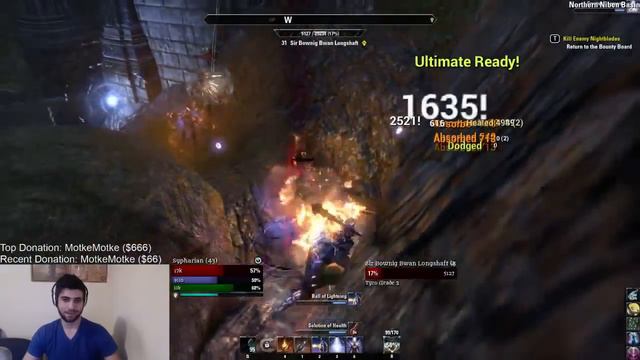 Elder Scrolls Online PvP - Sorcerer 1vX ft. Slaughter Fish! смотреть онлайн