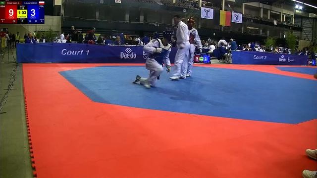 Belgian Open Taekwondo G2 2019 Day 1 fight 119 Lukasz NOWAK vs Fahad Samih N ALSAMIH смотреть онлайн