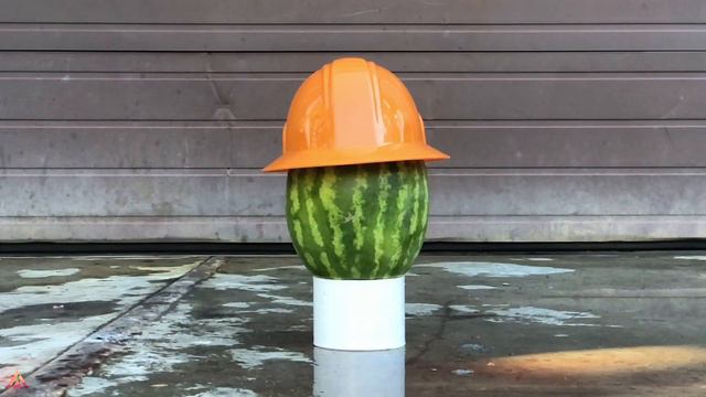 HARD HAT IMPACT TEST | Hard hat watermelon test! смотреть онлайн