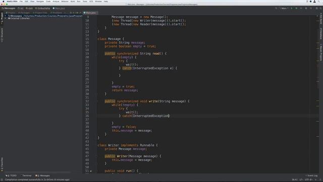 216 Deadlocks wait notify and notifyAll methods смотреть онлайн