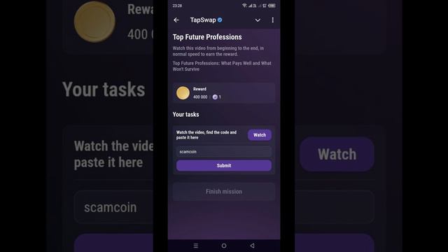 TapSwap код (Top Future Professions) на 19.08.2024 #tapswap #tapswapcode #crypto