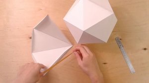 Большой звездчатый додекаэдр многогранник из бумаги, star polyhedron