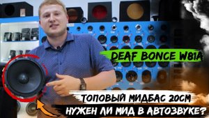 Топовый МИДБАС 20см в громкую трёшку! Deaf Bonce W81A / Нужен ли мид в автозвуке?