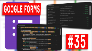 Google Forms - 35 - Регулярные выражения в Гугл Формах. Только год в дате