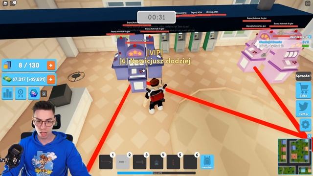 OKRADŁEM NAJWIĘKSZY BANK W ROBLOX! (Thief Simulator) смотреть онлайн