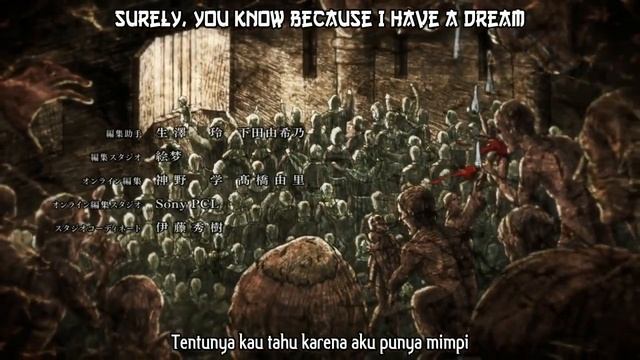 Shingeki no Kyoujin S2 Ending With Lyric смотреть онлайн