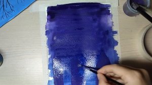 Ночной город гуашью | Картина за 3 минуты•