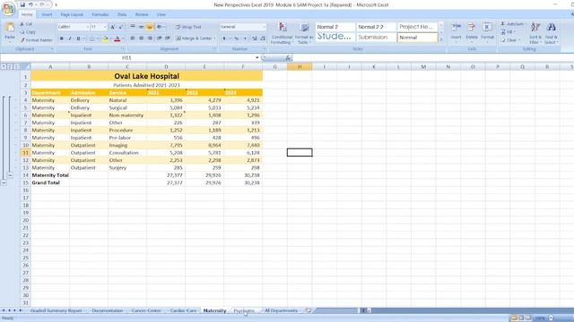 New Perspectives Excel 2019 | Module 6: SAM Project 1a #newperspective #excel #module6 #samproject1