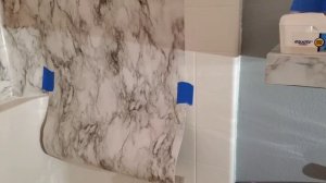 BATHROOM MAKEOVER SERIES, Pt. 2 / Peel & Stick SHOWER / NICHE UPDATE