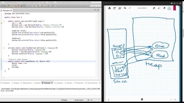 Java Pass By Value Stack Heap Memory Explanation
