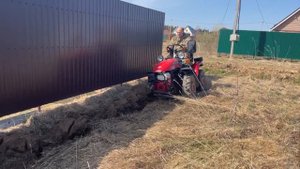 Беларус МТЗ 152Н. Первая вспашка плугом