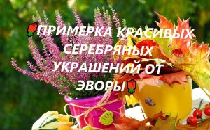 ?ПРИМЕРКА КРАСИВЫХ СЕРЕБРЯНЫХ УКРАШЕНИЙ ОТ ЭВОРЫ?