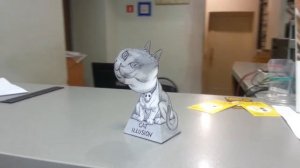 3D кот из бумаги. Оригами 3D