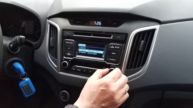 Как скинуть музыку с флешки в память магнитолы Hyundai Creta смотреть онлайн