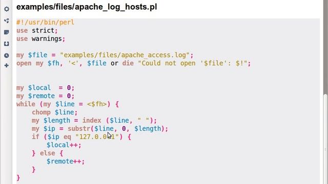 Beginner Perl Maven tutorial 3.13 - Analyze Apache log file смотреть онлайн